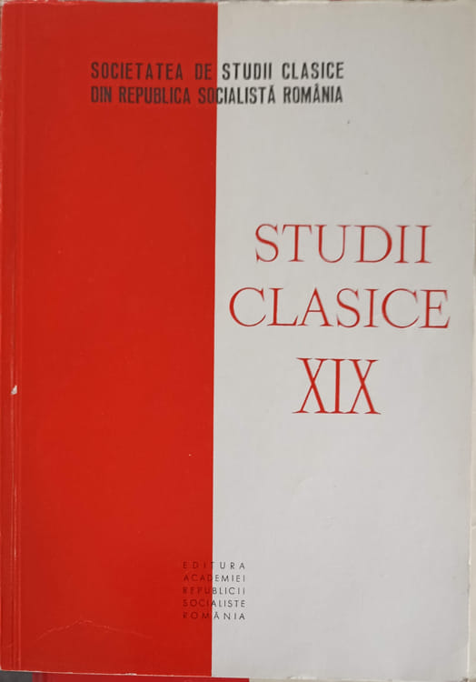 Studii Clasice Xix