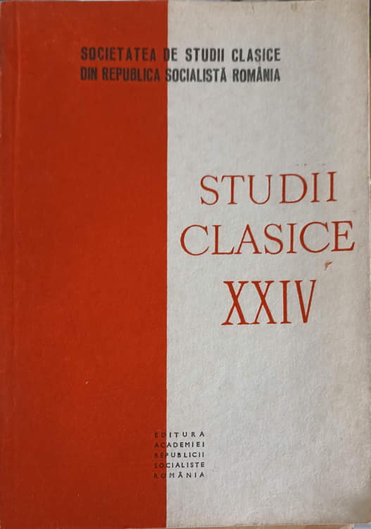 Studii Clasice Xxiv