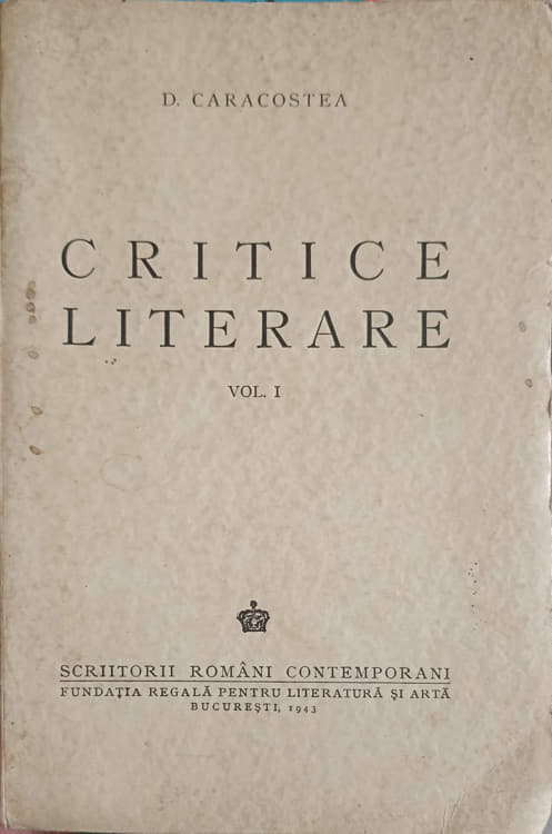 Critice literare vol.1