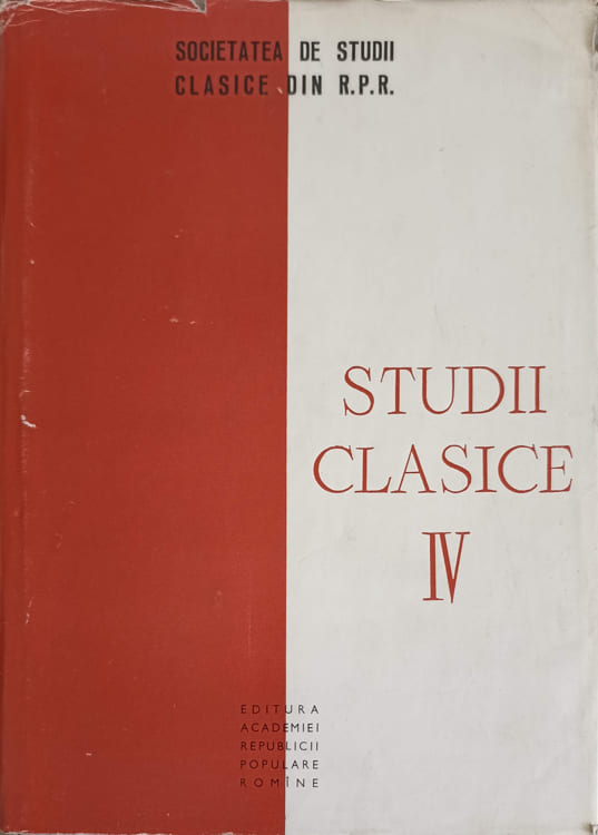 Studii Clasice Iv