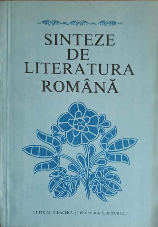 Vezi detalii pentru Sinteze De Literatura Romana