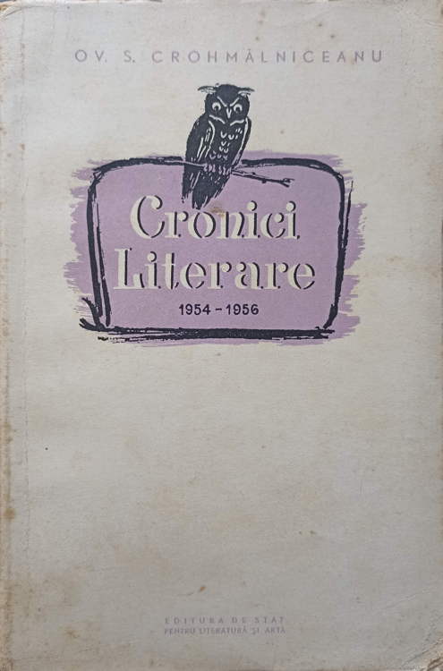 Cronici Literare 1954-1956