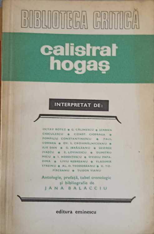 Vezi detalii pentru Calistrat Hogas Interpretat