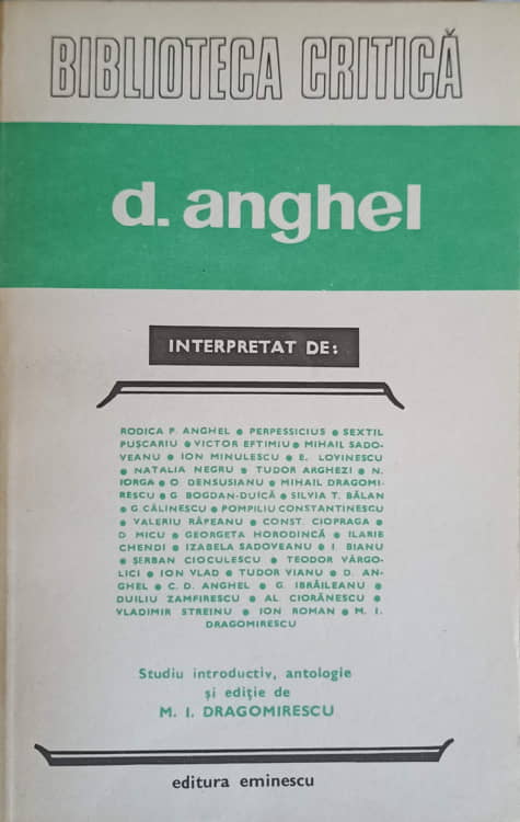 D. Anghel Interpretat