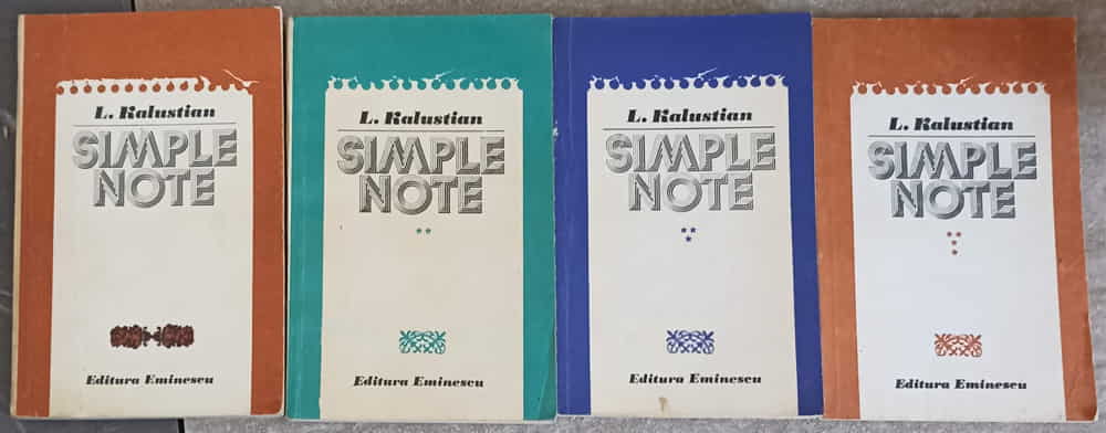 Vezi detalii pentru Simple Note Vol.1-4