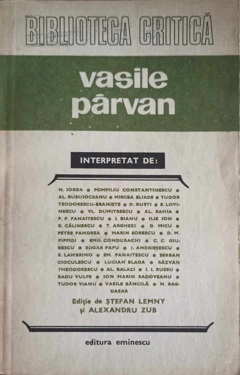 Vasile Parvan Interpretat