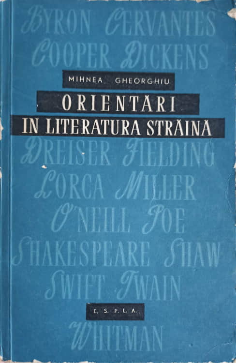 Orientari In Literatura Straina