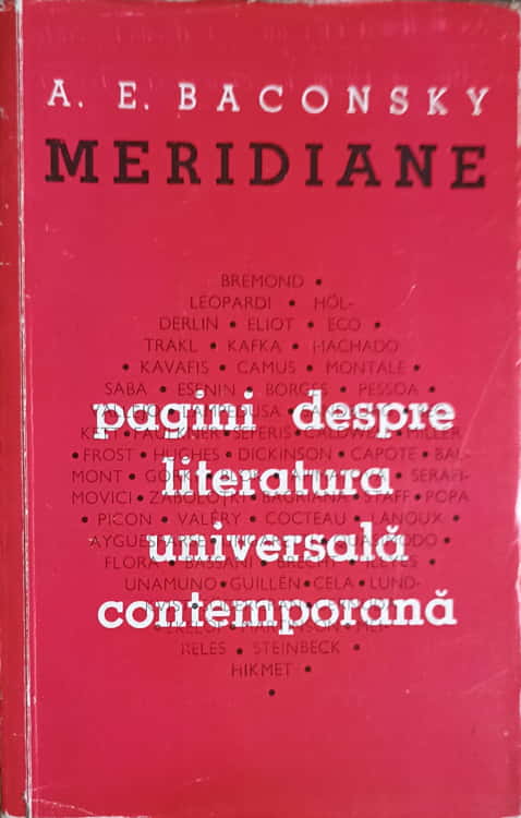 Meridiane Pagini Despre Literatura Universala Contemporana