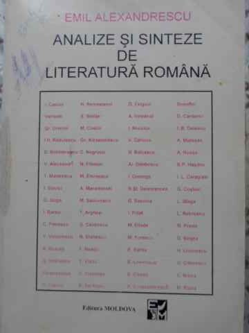 Vezi detalii pentru Analize Si Sinteze In Literatura Romana