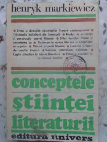 Vezi detalii pentru Conceptele Stiintei Literaturii