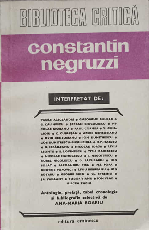 Vezi detalii pentru Constantin Negruzzi Interpretat