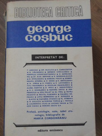 Vezi detalii pentru George Cosbuc Interpretat