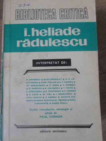 Vezi detalii pentru I. Heliade Radulescu Interpretat