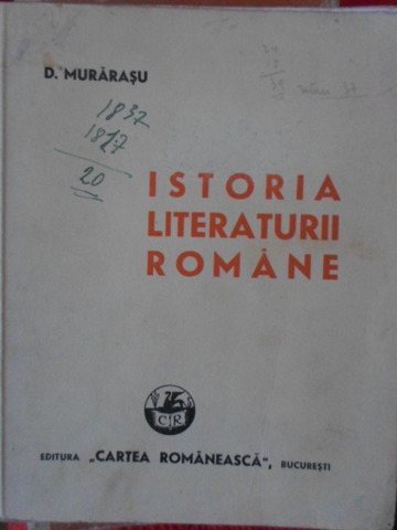 Vezi detalii pentru Istoria Literaturii Romane