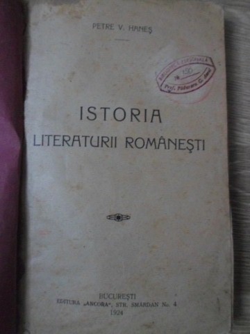 Istoria Literaturii Romanesti