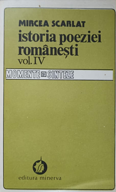 Istoria Poeziei Romanesti Vol.4