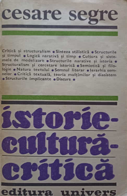 Vezi detalii pentru Istorie Cultura Critica