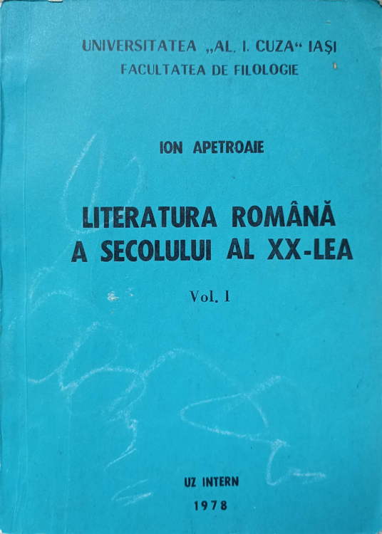 Vezi detalii pentru Literatura Romana A Secolului Al Xx-lea Vol.1