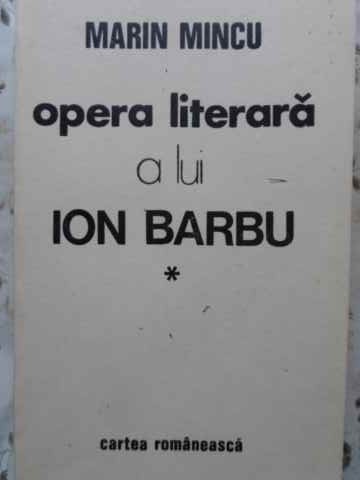 Opera Literara A Lui Ion Barbu