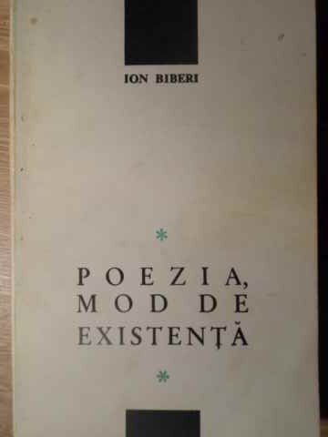 Poezia, Mod De Existenta