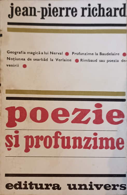 Vezi detalii pentru Poezie Si Profunzime