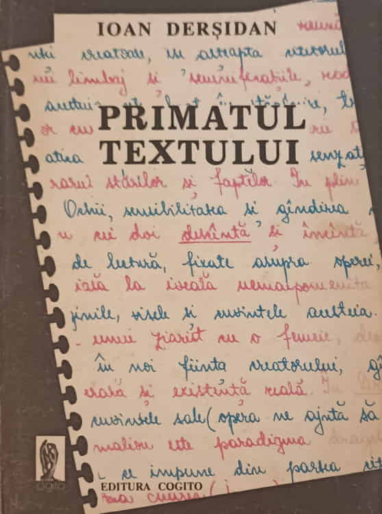 Vezi detalii pentru Primatul Textului