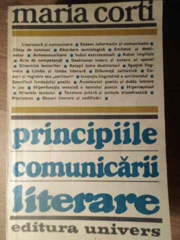 Vezi detalii pentru Principiile Comunicarii Literare