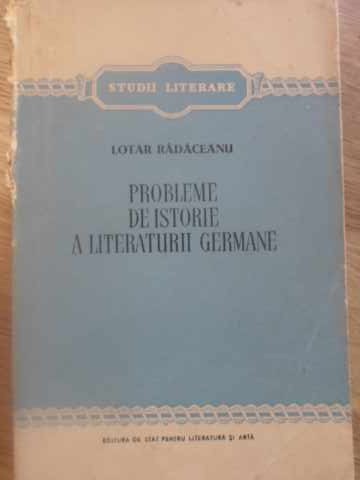 Probleme De Istorie A Literaturii Germane