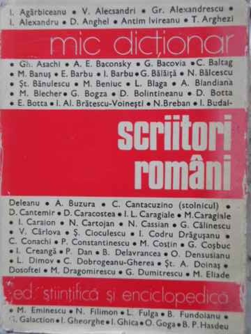 Scriitori Romani. Mic Dictionar