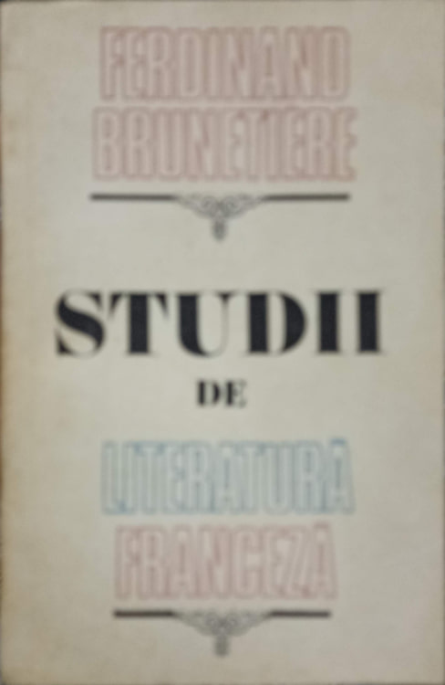 Vezi detalii pentru Studii De Literatura Franceza