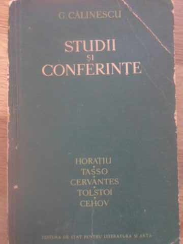 Studii Si Conferinte. Horatiu, Tasso, Cervantes, Tolstoi, Cehov