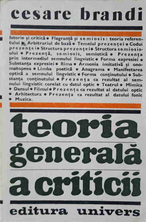 Teoria Generala A Criticii