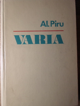 Varia. Studii Si Observatii Critice Vol.2