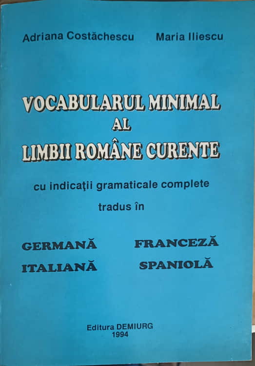 Vezi detalii pentru Vocabularul Minimal Al Limbii Romane Curente