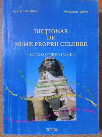 Dictionar De Nume Proprii Celebre