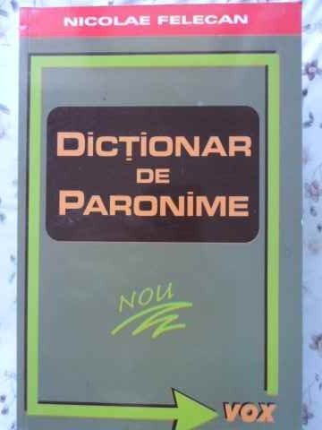 Dictionar De Paronime