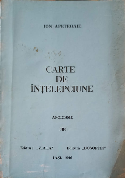 Carte de intelepciune. aforisme