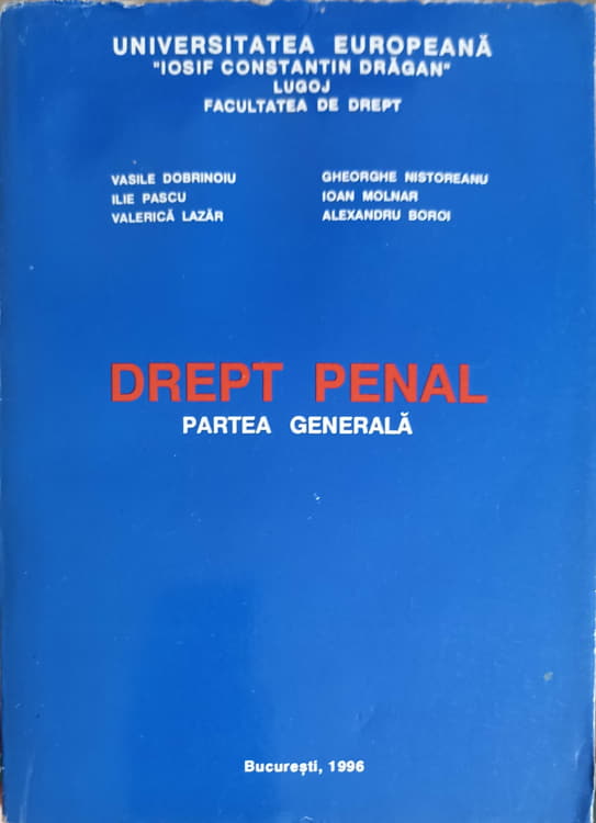 Drept Penal, Partea Generala
