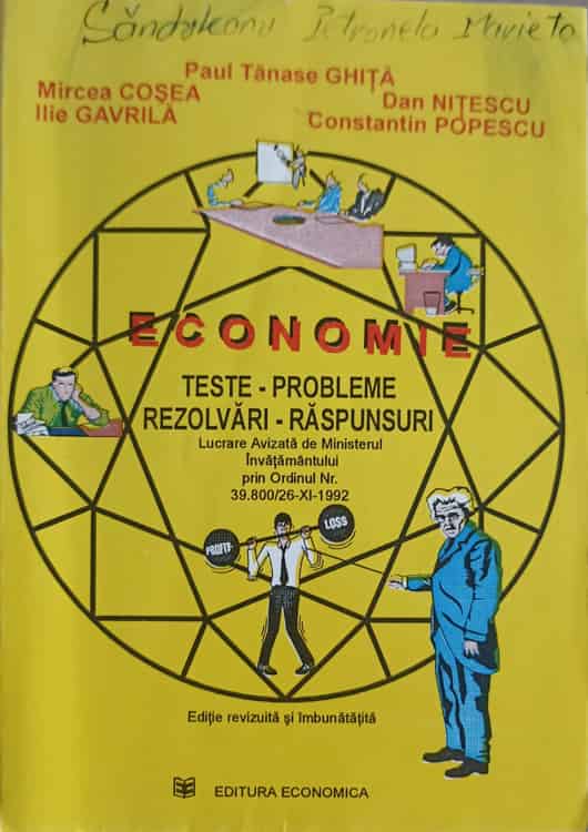 Economie. Teste - Probleme - Rezolvari - Raspunsuri