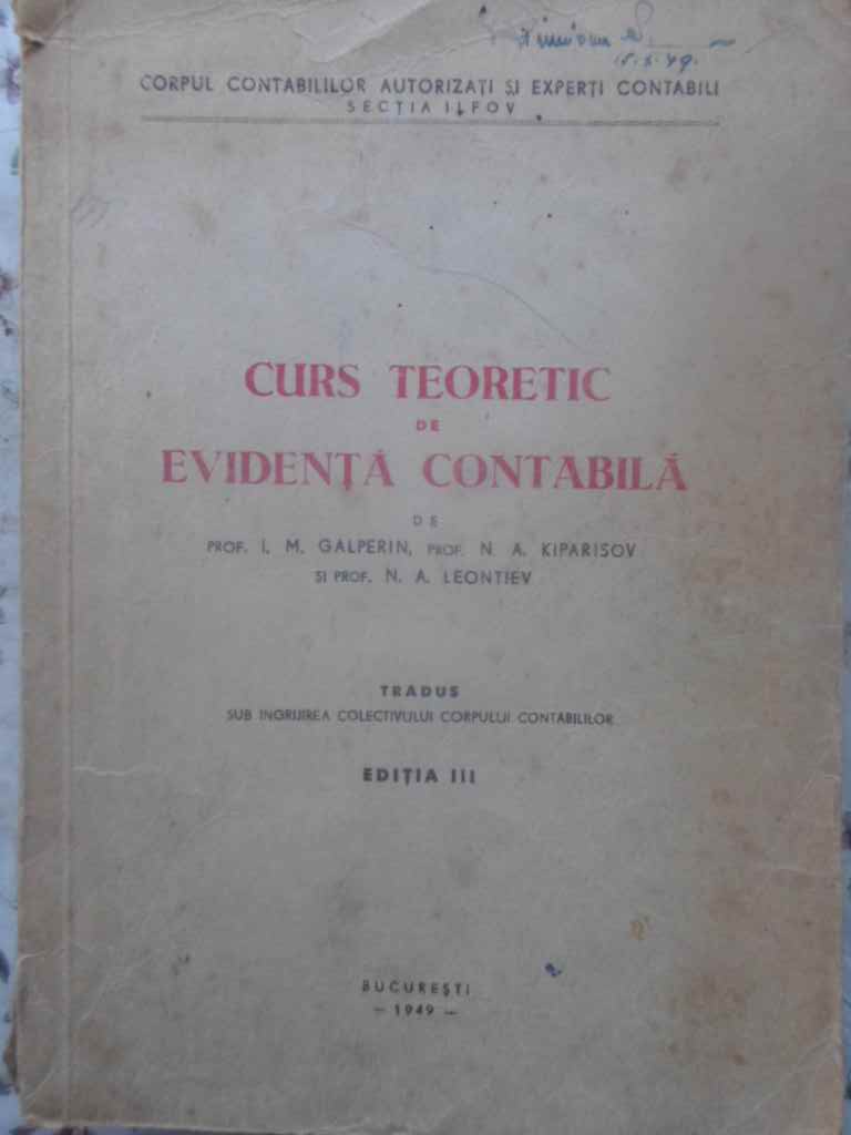 Curs Teoretic De Evidenta Contabila