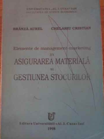 Vezi detalii pentru Elemente De Management-marketing In Asigurarea Materiala Si Gestiunea Stocurilor