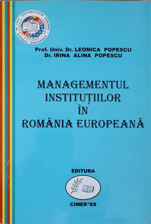 Managementul Institutiilor In Romania Europeana