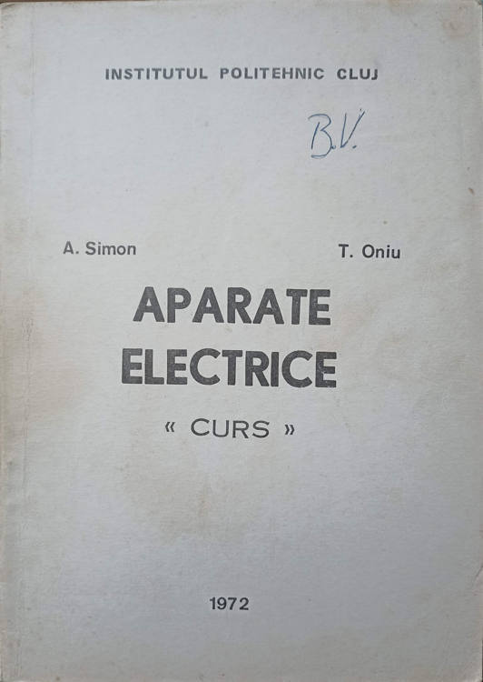 Vezi detalii pentru Aparate Electrice. Curs