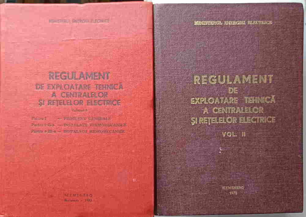 Regulament De Exploatare Tehnica A Centralelor Si Retelelor Electrice Vol.1-2