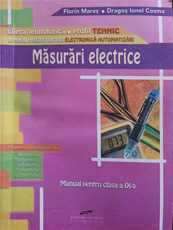 Masurari Electrice. Manual Pentru Clasa A Ix-a