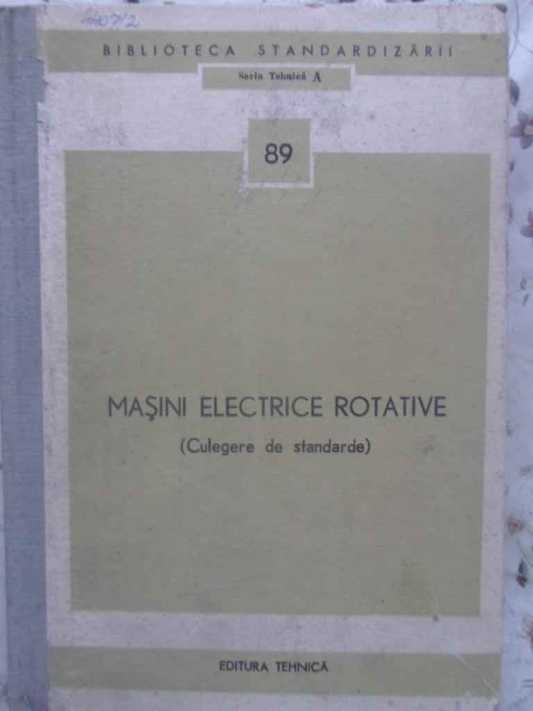 Masini Electrice Rotative (culegere De Standarde)