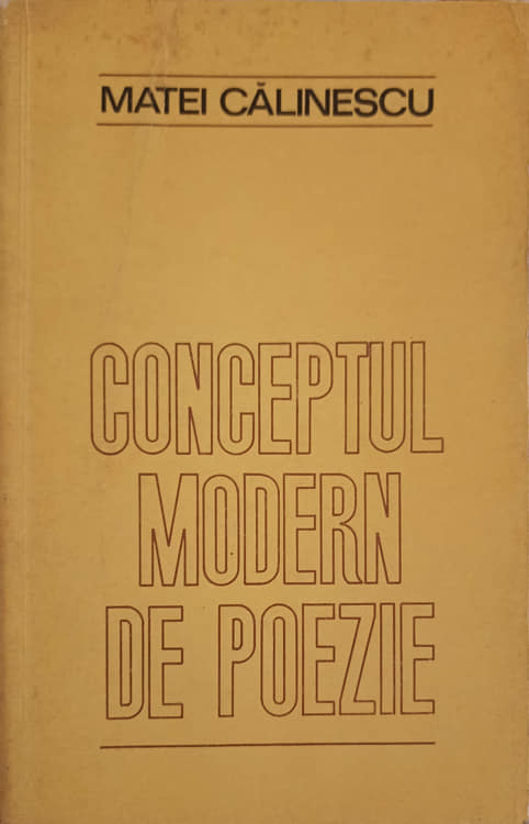 Conceptul Modern De Poezie