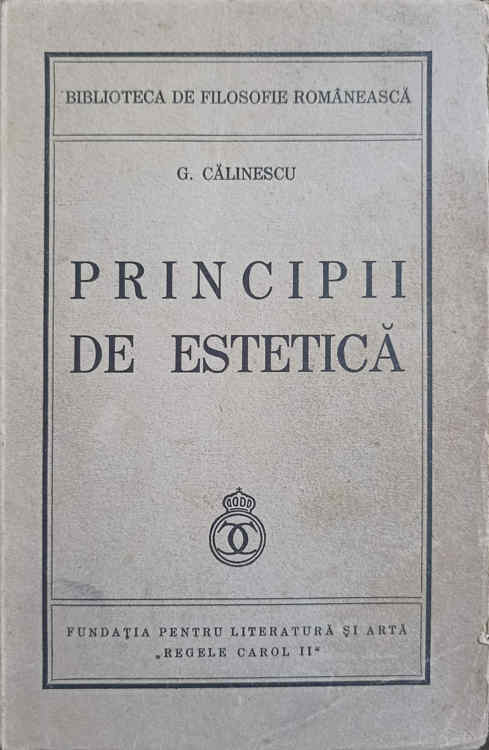 Principii de estetica. prima editie