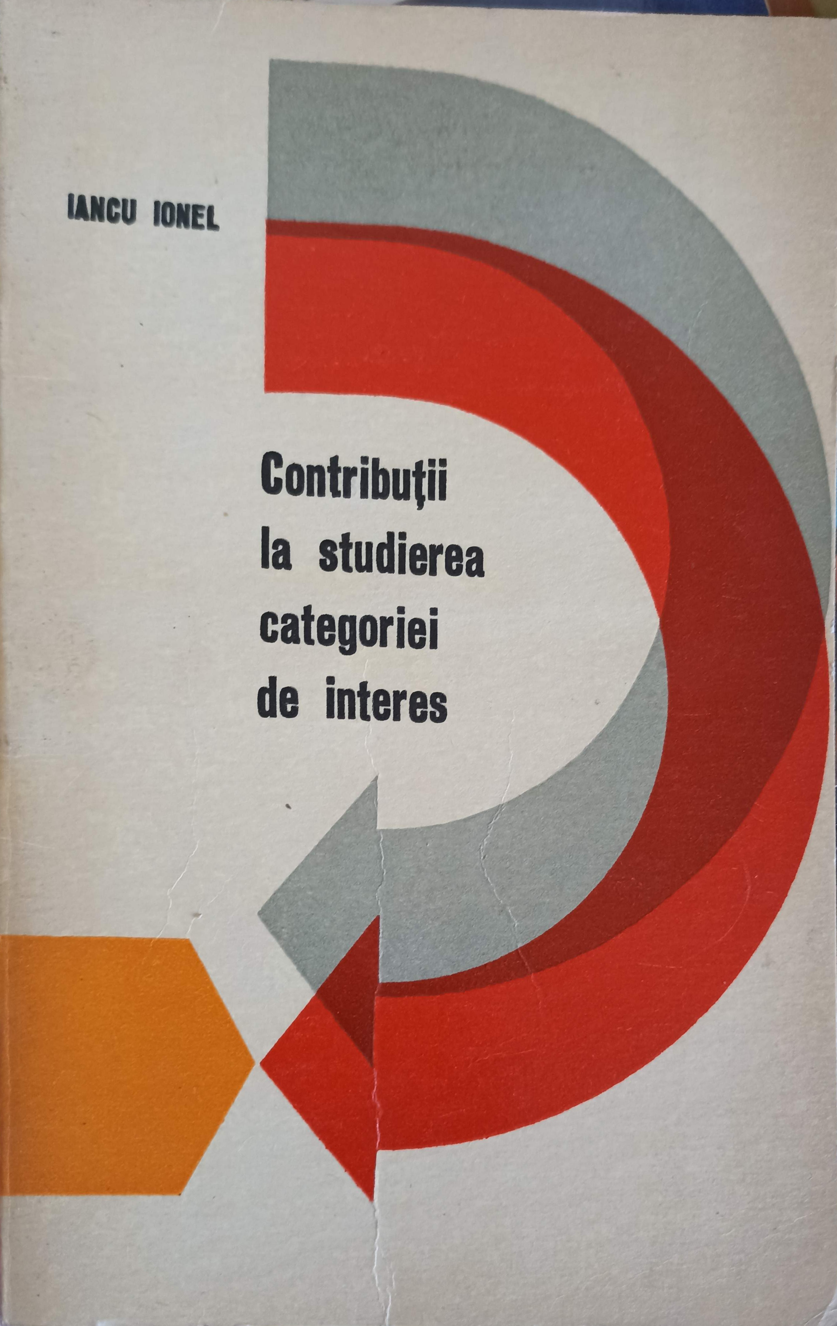 Contributii La Studierea Categoriei De Interes