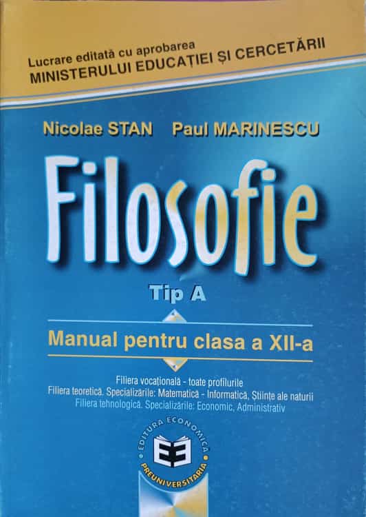 Filosofie, Tip A Manual Pentru Clasa A Xii-a